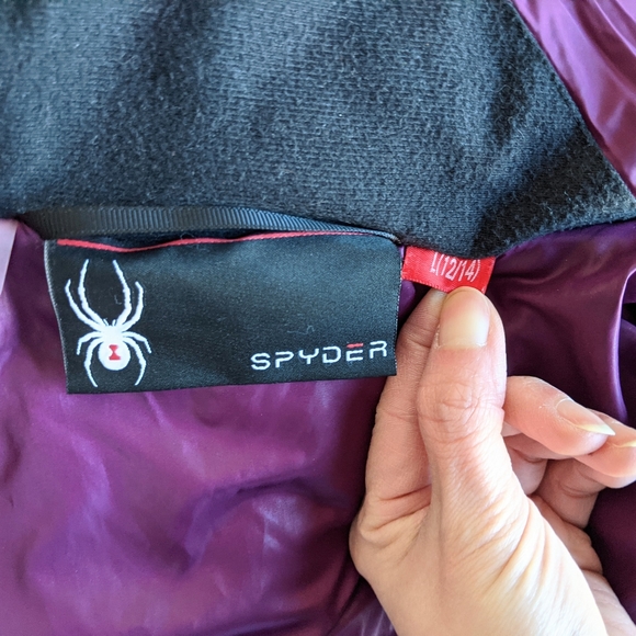 Like New Spyder girls down jacket size L 12-14 - Picture 11 of 11
